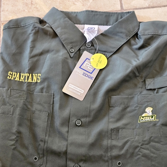 NWT!!! NSU Spartans ProEgde Short Sleeve Button Down Sz XL (46-48) - Picture 3 of 15